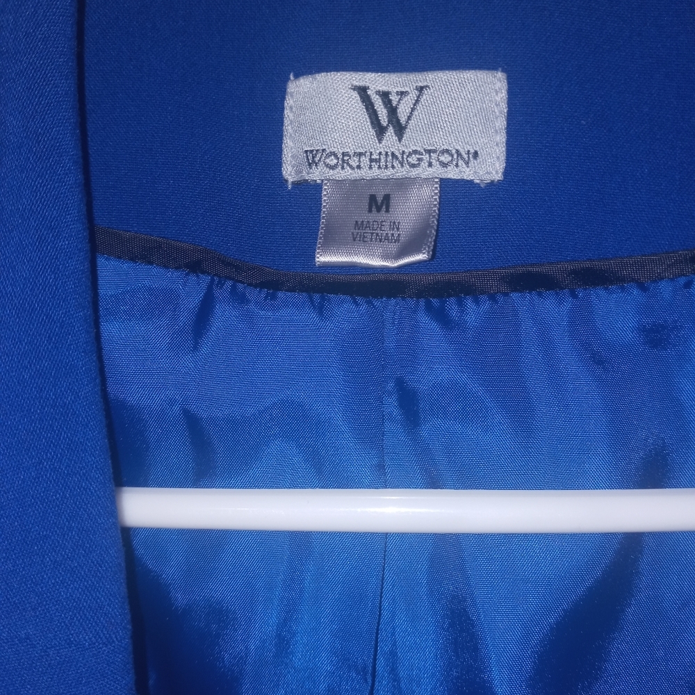 Worthington Royal Blue Blazer Jacket - Picture 4 of 5